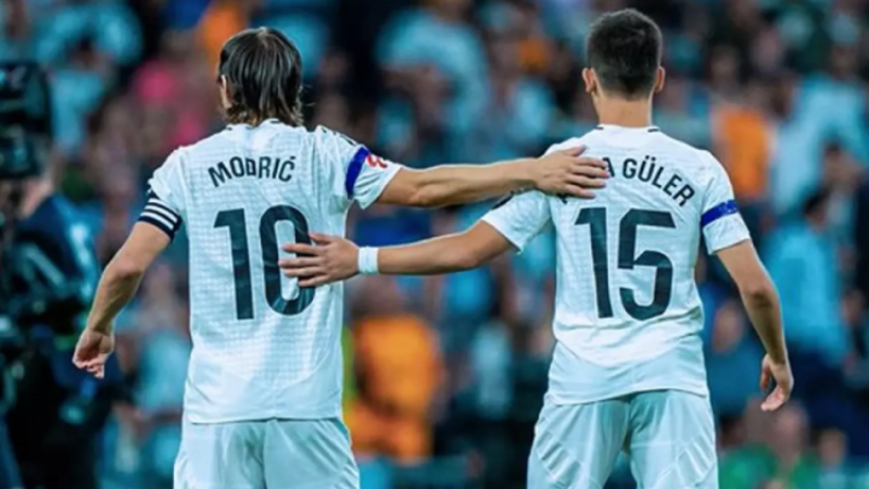 Arda Güler'den Modric'e duygusal veda