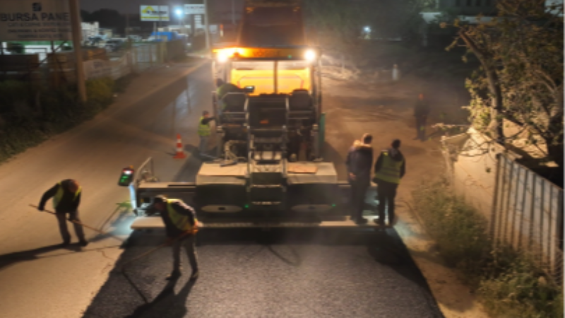 Bursa Büyükşehir gece mesaisinde; Kullanıma açıldı...