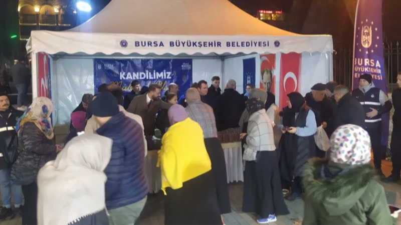 Bursa Büyükşehir kandilde tatlı dağıtacak