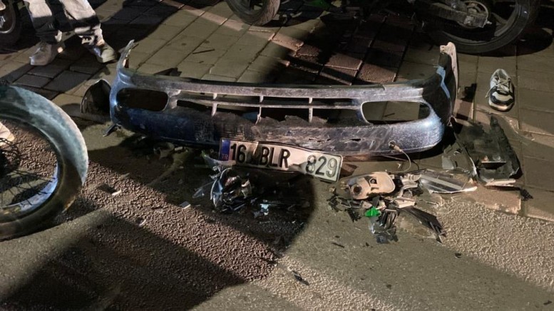 Bursa’da feci kaza; Biri kaçtı, diğeri ağır yaralandı…