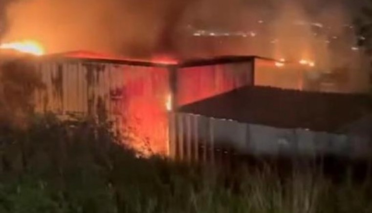 Bursa'da gece yarısı korkutan yangın!