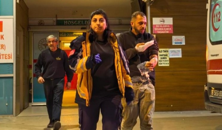 Bursa'da işçinin zor anları!