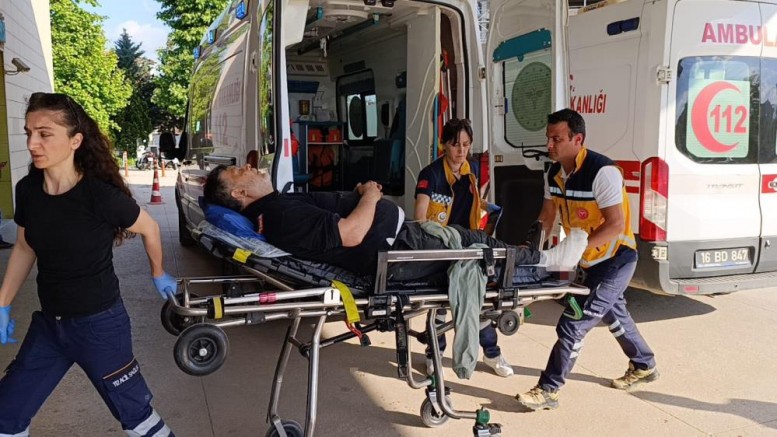 Bursa'da işçinin zor anları!