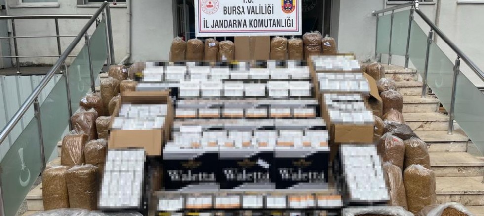 Bursa’da kaçak sigara operasyonu!