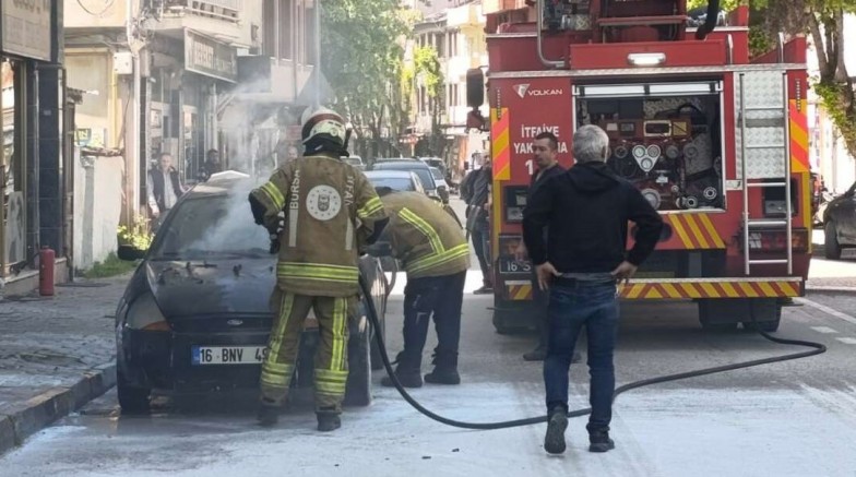Bursa'da korku dolu dakikalar; Alev alev yandı