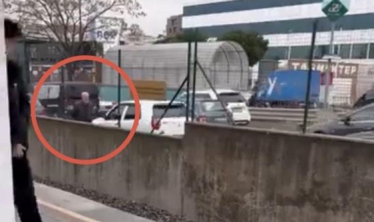 Bursa'da trafiğinde korku dolu anlar!