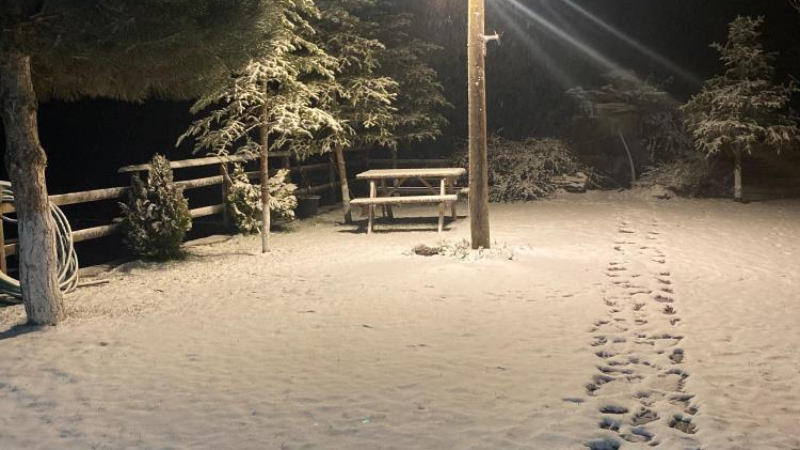 Bursa mart ayında bembeyaz oldu