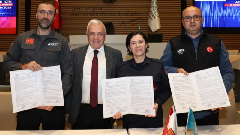 Bursa Nilüfer'de afetlere karşı güç birliği