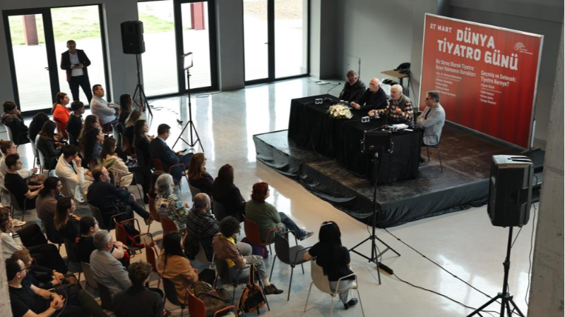 Bursa Nilüfer'de Dünya Tiyatro Gününe özel söyleşi