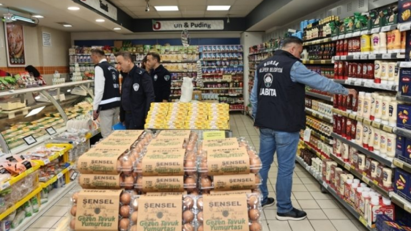 Bursa Nilüfer'de marketler mercek altında!