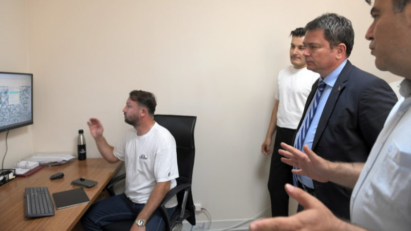 Bursa Osmangazi'de temizlik çalışmaları artık teknolojiye bağlı