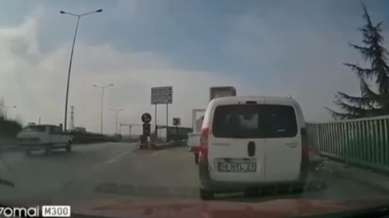 Bursa trafiğinde korku dolu anlar
