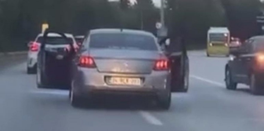Bursa trafiğinde neler yaşanıyor neler; Bunu da gördük...
