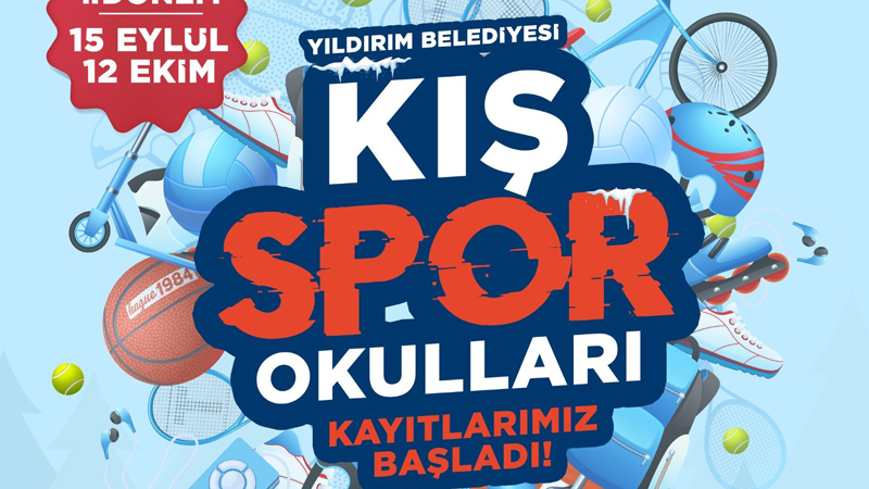 Bursa Yıldırım Belediyesi Kış Spor Okulları kayıtları başladı