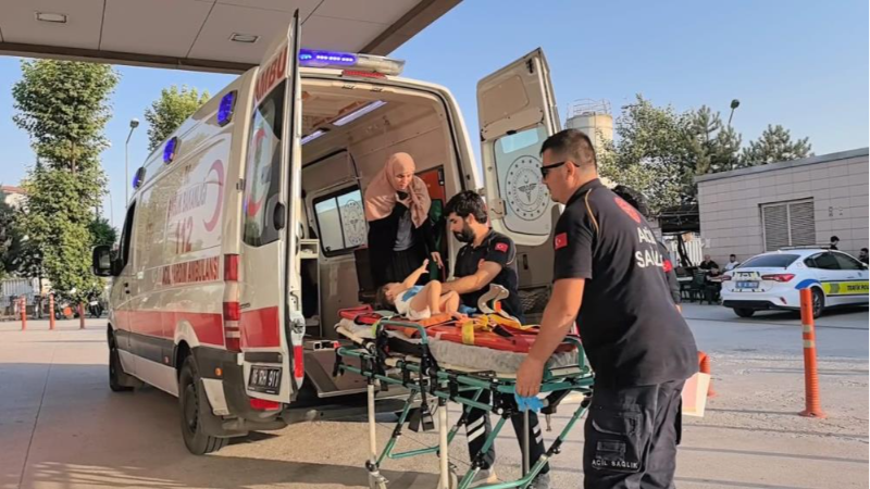 Bursa'da 1,5 yaşındaki çocuğun kahreden anı!