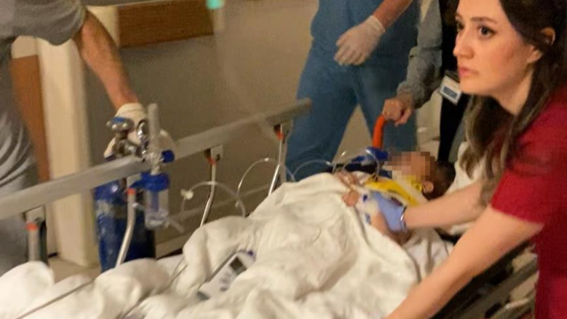 Bursa'da 3 yaşındaki çocuktan kahreden haber; 4 metre yükseklikten düştü