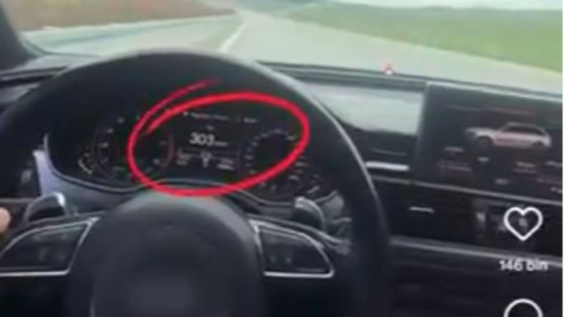Bursa'da 307 kilometre hız yaptı, anında tespit edildi!