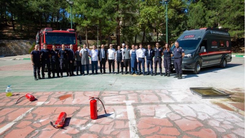 Bursa'da 7 farklı tesiste yangın tatbikatı
