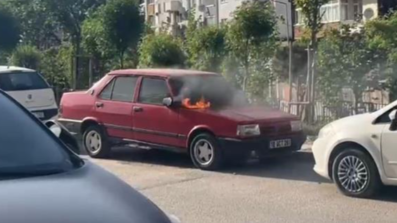Bursa'da alev alev yandı, kullanılamaz hale geldi