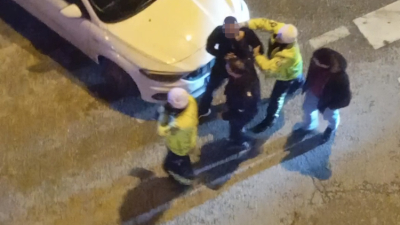Bursa'da alkollü sürücü böyle yakalandı!