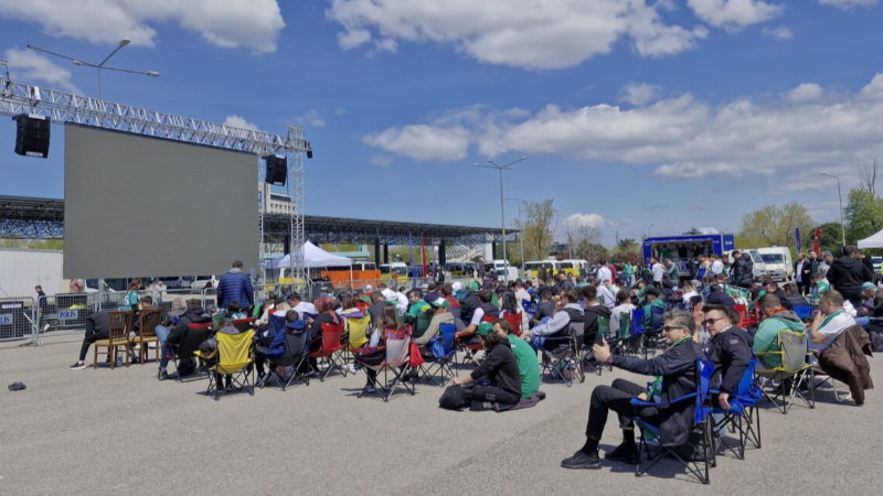 Bursa'da büyük heyecan; Maçı işte böyle izlediler...
