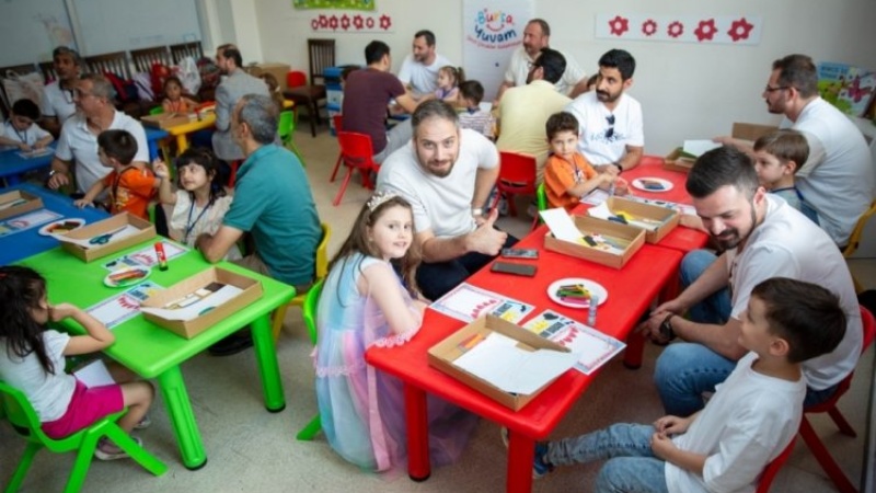 Bursa'da çocuklarbabalarıyla birlikte keyifli bir gün geçirdi!