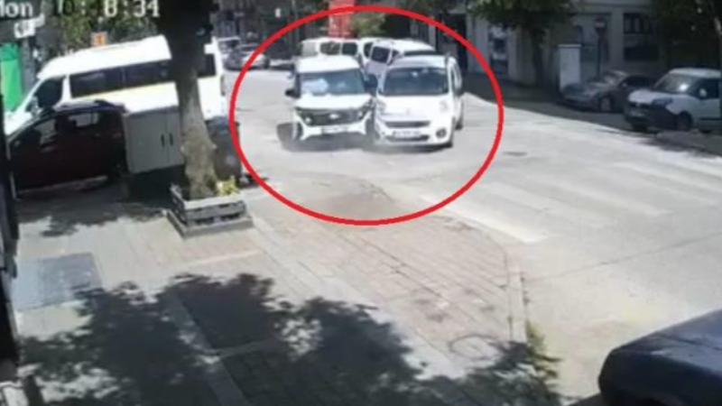 Bursa'da dikkatsiz sürücü ortalığı karıştırdı