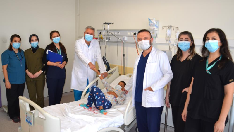 Bursa'da duygulandıran olay; Oğluna umut oldu