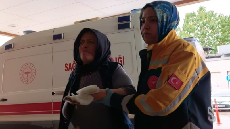 Bursa'da elleri merdaneli ütüye sıkışan kadın yaralandı
