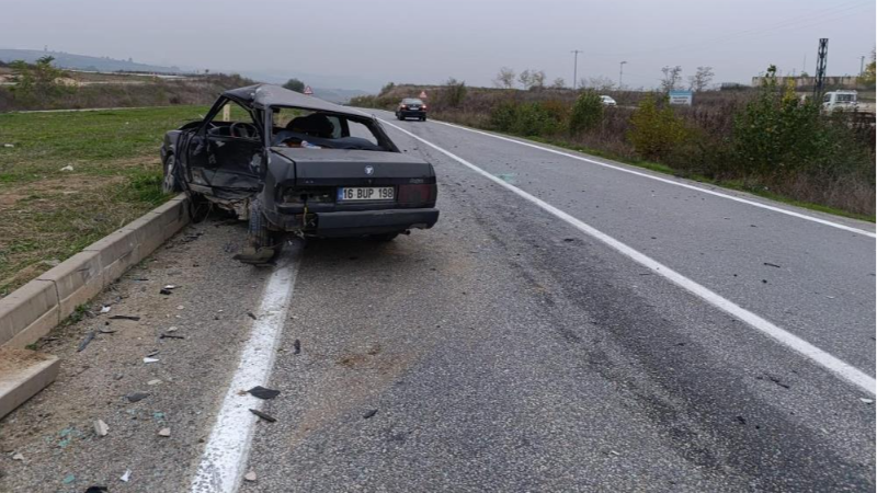Bursa'da feci kaza; 1 ölü, 2 yaralı