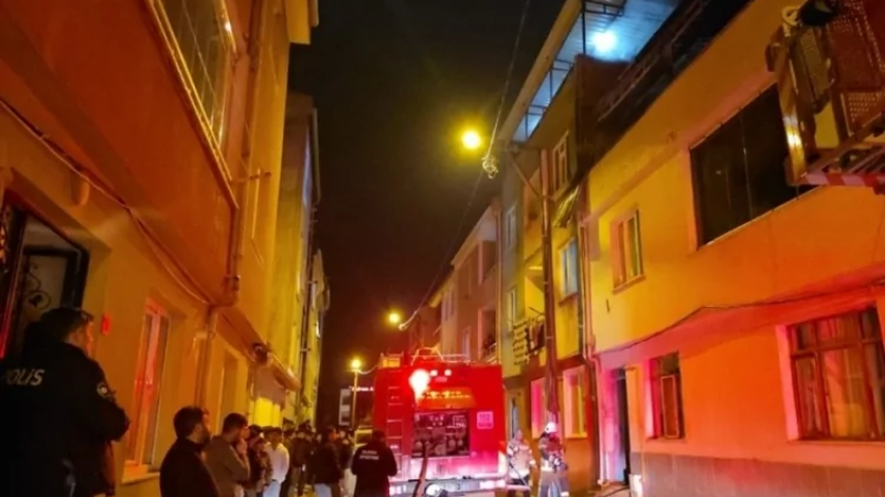 Bursa'da gece yarısı panik anları!