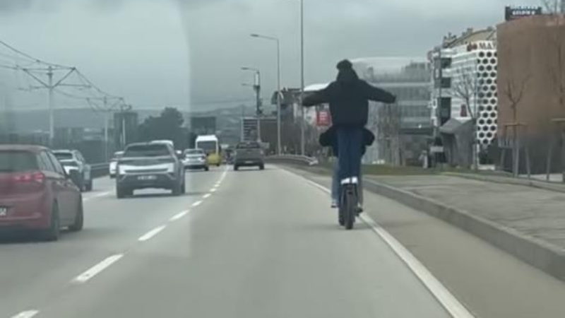 Bursa'da gençlerin tehlikeli yolculuğu