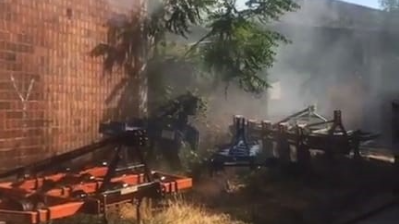 Bursa'da hayvan çiftliğinde yangın!