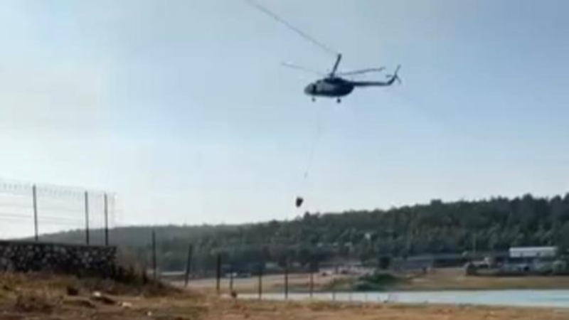 Bursa'da jandarma pilotunun büyük ustalığı!