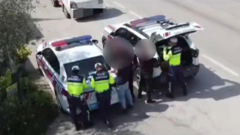 Bursa'da jandarmadan havadan ve karadan görev başında