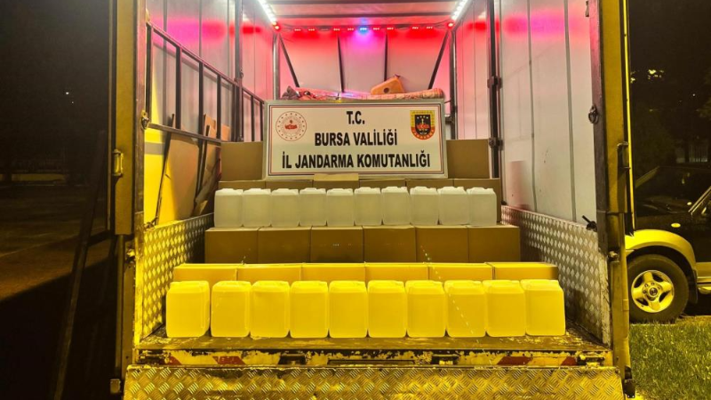 Bursa'da kaçak alkol operasyonu!