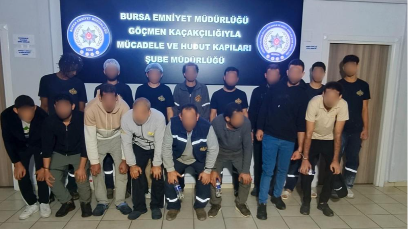 Bursa'da kaçak göçmen operasyonu