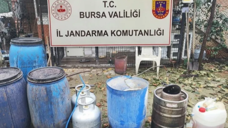 Bursa'da kaçak içkiye darbe