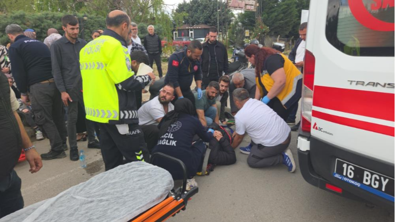 Bursa'da kahreden kaza; Baba ve oğul yaralandı...