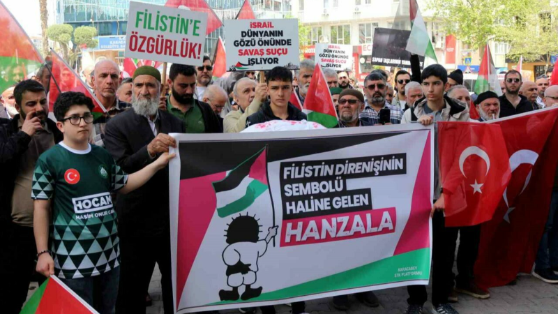 Bursa’da Karacabeyliler haykırdı; Gazze yalnız değildir
