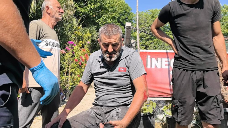 Bursa'da köpeğe çarpan motosikletli yaralandı