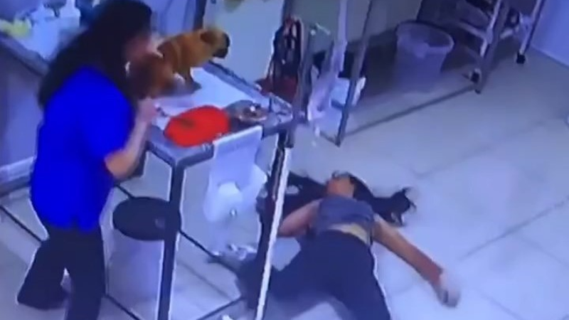 Bursa'da köpeğinin tedavisine dayanamadı, bayıldı!