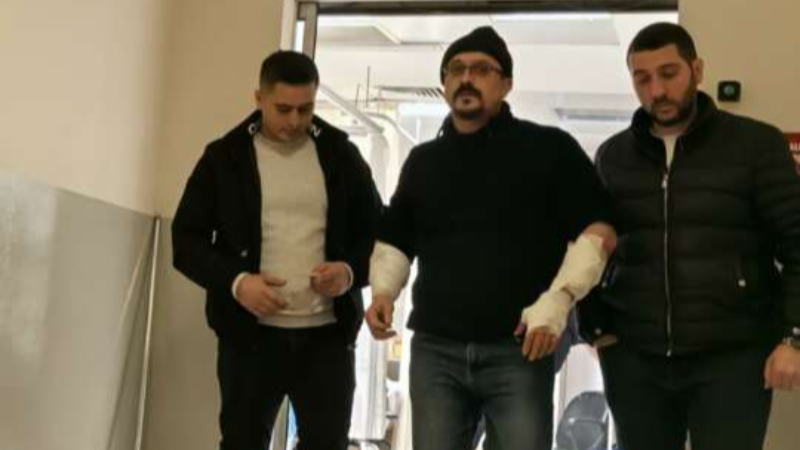 Bursa'da köpek adamın kolunu bu hale getirdi!