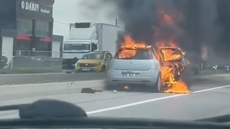 Bursa'da korku dolu dakikalar; Alevler sardı...