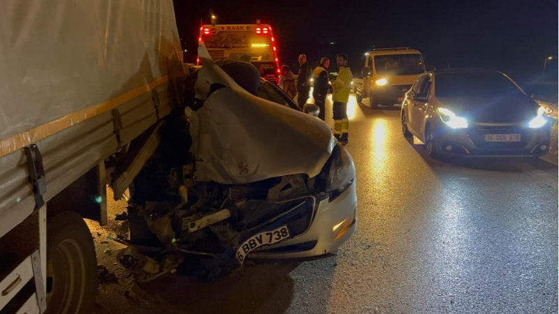 Bursa'da korkunç gece; Araç bu hale geldi...