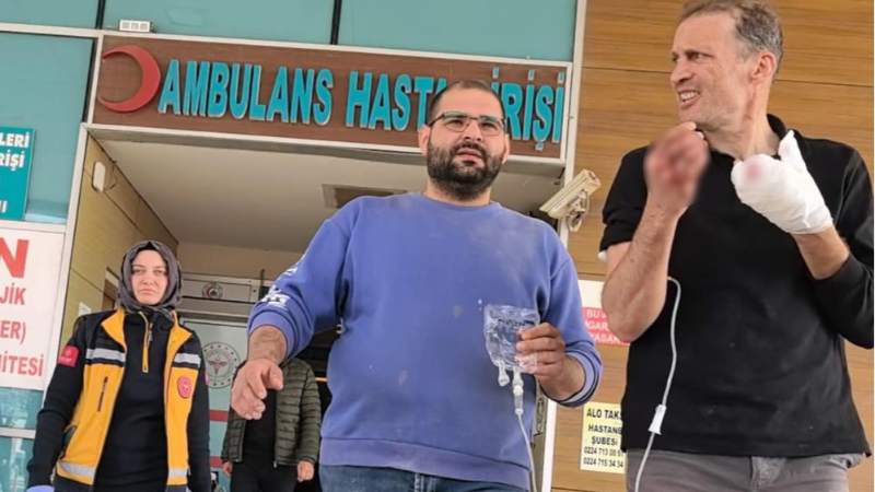 Bursa'da korkutan iş kazası!