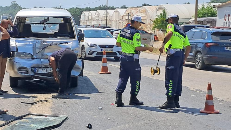Bursa'da korkutan kaza; 1 yaralı...