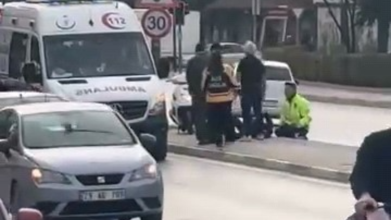 Bursa'da korkutan kaza; 15 metre sürüklendi...