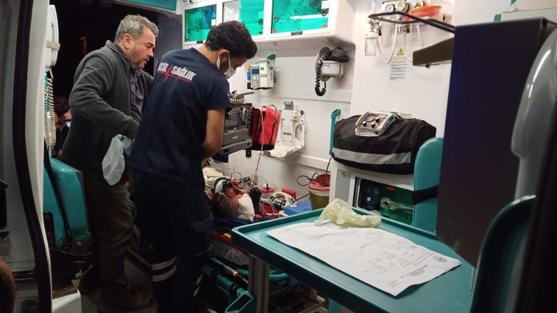 Bursa'da koyununu kurtarmak istedi olanlar oldu...