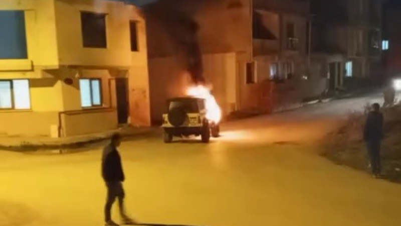 Bursa'da lüks cip işte böyle kullanılamaz hale geldi